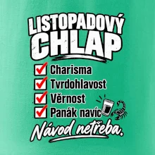 Listopadový chlap charisma a panák navíc