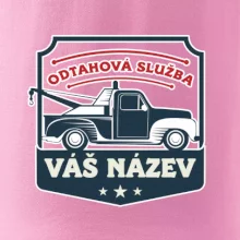 Odtahová služba - erb - červený nápis