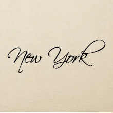 New York nápis psacím