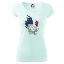 Kohout kreslený bílý