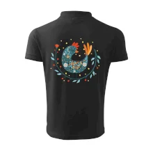 Folklor - slepice s kopretinou