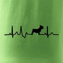 EKG Francouzský buldoček z boku