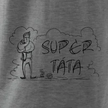 Kreslený nápis super táta