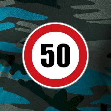 Dopravní značka - omezení rychlosti 50