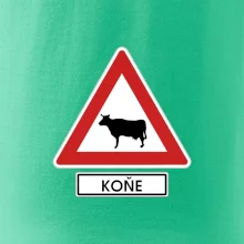 Dopravní značka - Pozor koně / kráva