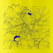 Plzeň mapa s vodními toky