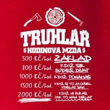 Hodinová mzda truhlář