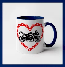 Moto srdce řetěz - supersport