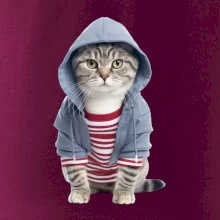 Kočka v pruhovaném triku