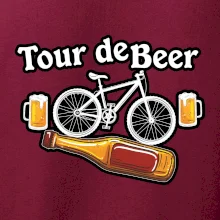 Tour de beer - kolo - pivo a nápis na zádech