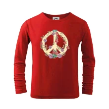 Peace symbol pískový