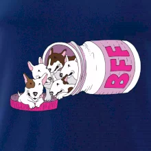 Bullterrier Friends Forever růžové (Pecka design)