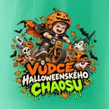 Malý dýňový král na dětském odrážedle
