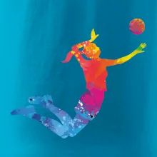 Volejbalista/Volejbalistka splash s míčem