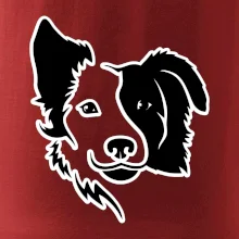 Border kólie obrys hlavy