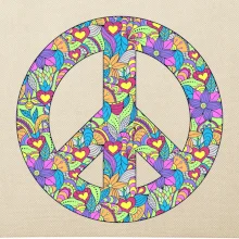 Peace symbol mandela