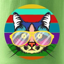 Kočka při barevném západu