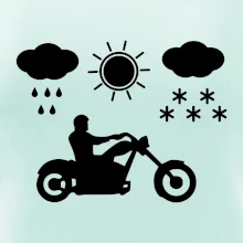 Motorkář za každého počasí - chopper