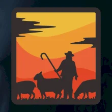 Pastevec ovcí - čtverec