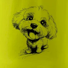 Černobílá karikatura Bišonek