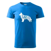 Australský Ovčák - nápis v těle