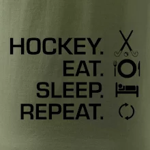 Pozemní hokej eat sleep repeat