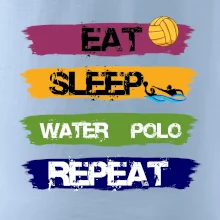 Eat sleep watter polo barevné
