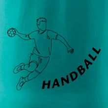 Handball nápis šikmo