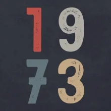 Vintage číslice 1973 Vintage číslice 1973
