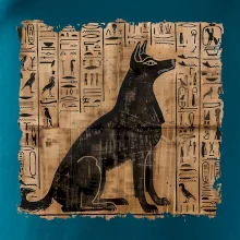 Egyptské hieroglyfy pes