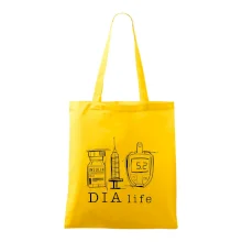 D I A life - kreslený insulin injekce a glukometr