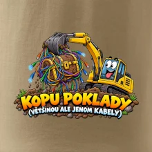 Bagrista kope poklady a kabely