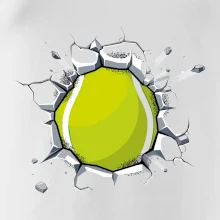 Tenisový míč v triku