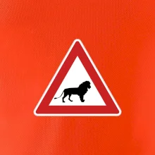 Dopravní značka - Pozor lev