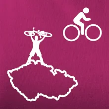 Mapa ČR + kolo na prsu