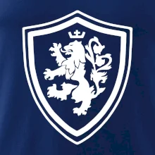 Český lev erb na prsu a na zádech