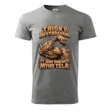 Třísky nevyndavám ty jsou součástí mýho těla - dřevěná paže