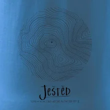 Ještěd - vrstevnice v kruhu