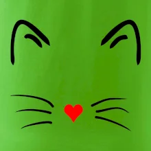 Kočka - srdce místo nosu