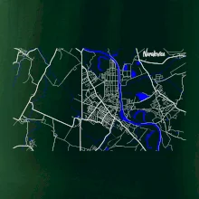 Neratovice - Mapa s vodními toky