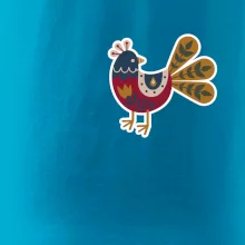 Folklor na prsu slepice