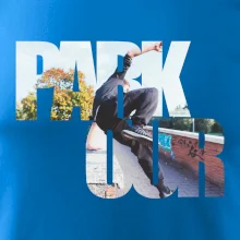 Parkour nápis ve městě