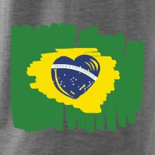 Brazílie vlajka srdce