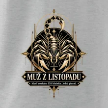 Muž z listopadu geometrický zlatý štír