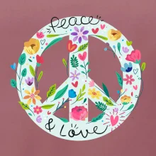 Peace and love symbol