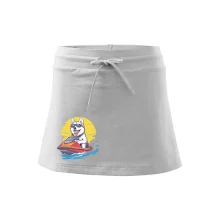 Husky na vodním skútru