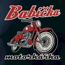 Babička motorkářka