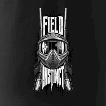 Černobílá maska field instinct paintball