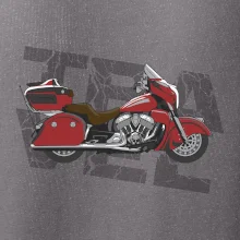 Cestovní motorka Amerika červená