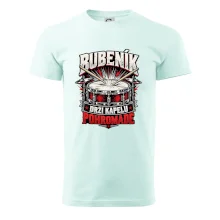 Bubeník drží kapelu pohromadě - červený rockový buben